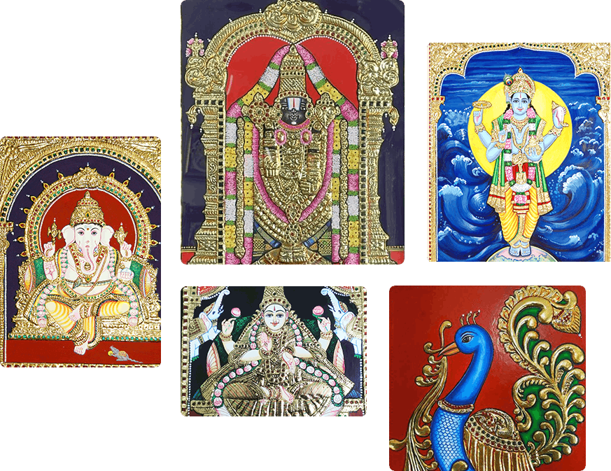 Authentic Tanjore Painting Artwork